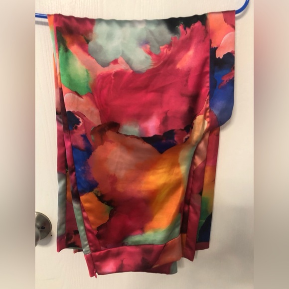 Inc Vibrant Multicolor Women's Wide-Leg Pants - Picture 3 of 3